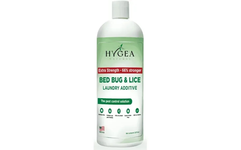 Hygea Natural Lice Treatment And Bed Bug Killer Laundry Detergent Additive Extra Strength 32 Fl Oz