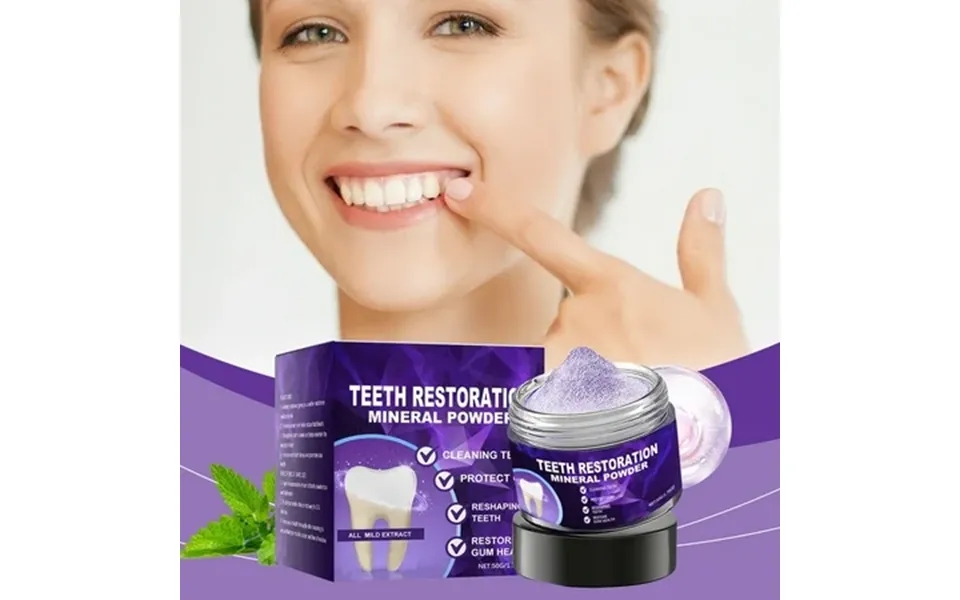 Hyllai Whitening Tooth Powder Removes Stains & Freshens Breath Safely 50g