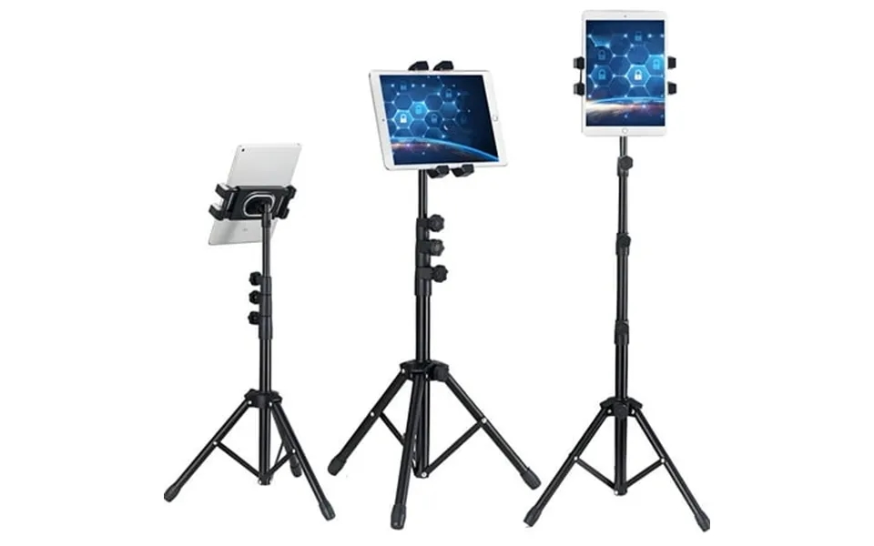 Iajxwi Tablet Tripod Portable 21.6 To 57 Height Adjustable Tripod Stand 360 Degree Rotating Tripod Mount 5-12