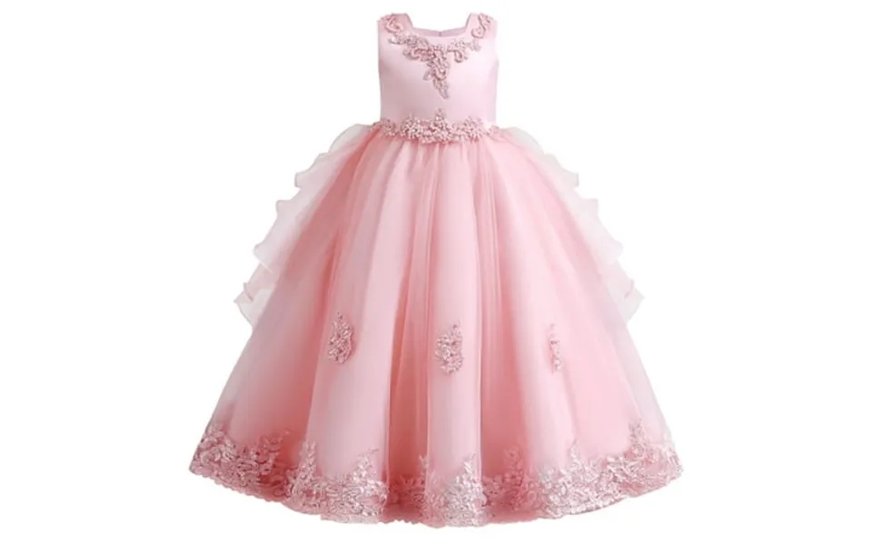 Ibtom Castle Toddler Kids Girls Flower Dress Formal Princess Puffy Tulle Dresses Bridesmaid Wedding Communion Birthday P