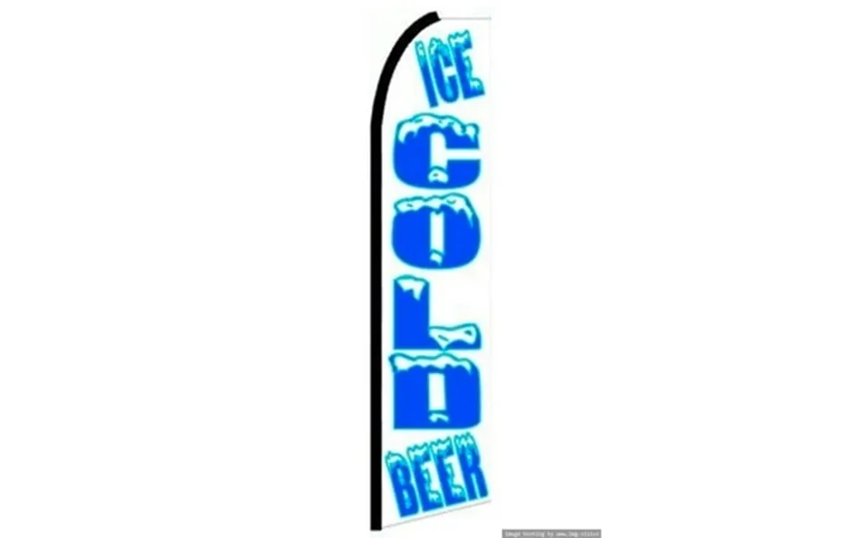 Ice Cold Bear Swooper Flag With Pole Advertisement Business Flags Feather Flag