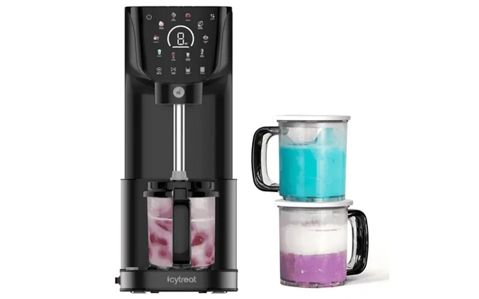 Ice Cream Maker 11-in-1 Frozen Treat Maker For Gelato Sorbet Milkshakes Mix-ins 3 Pcs 19oz Pints Brushless Motor Ice Cre