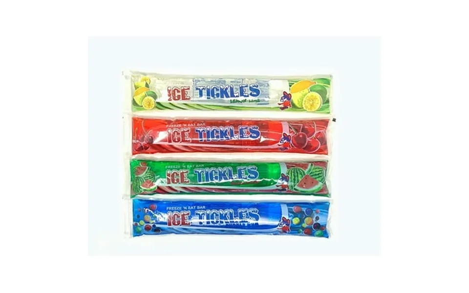 Ice Tickles Giant Freezer Ice Pop Bars Original Flavors Pack Of 36 - 7oz Pops