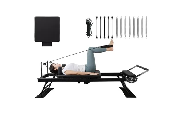 Iceelf Pilates Reformer Foldable Pilates Reformer Machine With A Complimentary Pair Of Drawstring Sets Pilates Machine F product image