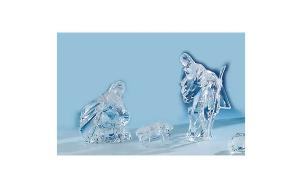 Icy Giftware Icy Clear Holy Family Christmas Nativity Figurines - 8