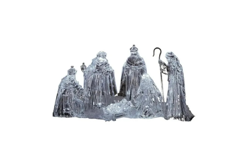 Icy Giftware Led Lighted Christmas Nativity Figurine Set - 10