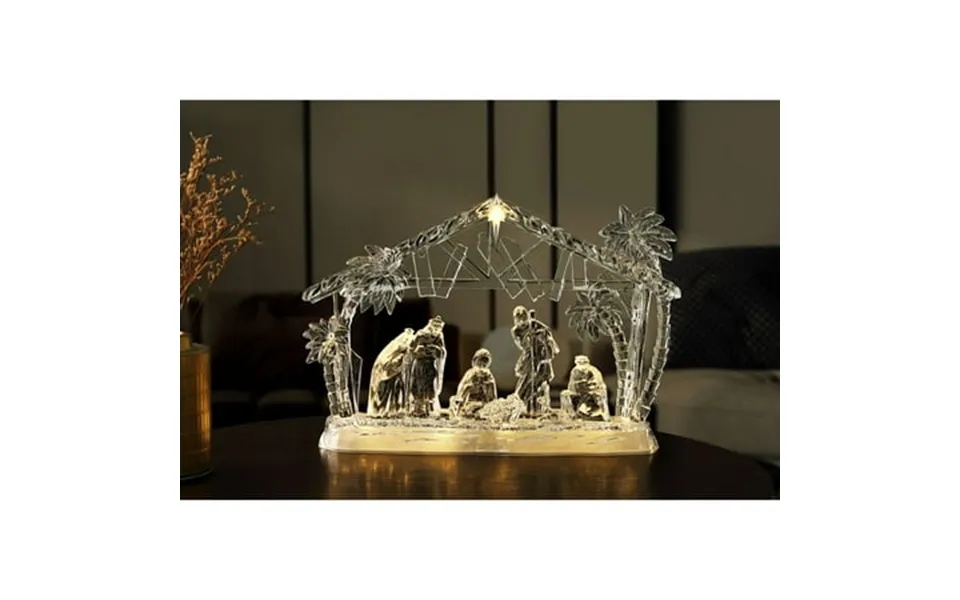 Icy Giftware Led Lighted Stable Christmas Nativity Figurine Decorations - 10