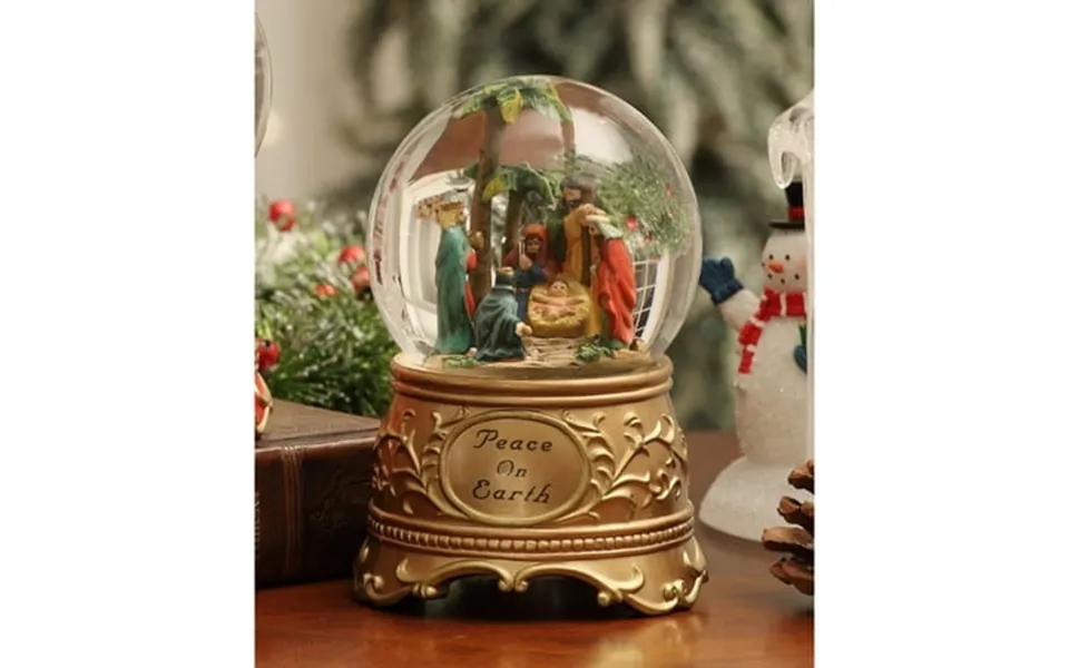 Icy Giftware Peace On Earth Nativity Christmas Water Globes - 5