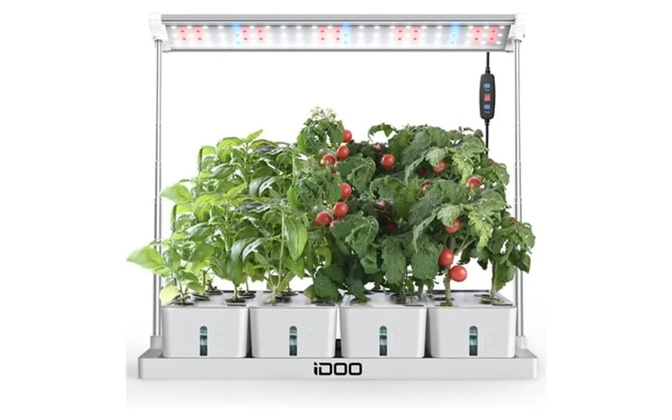 Idoo 20 Pods Hydroponics Growing System With Led Grow Light 27 Adjustable Height