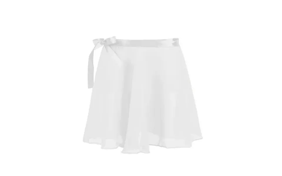 Iiniim Kids Girls Chiffon Ballet Dance Mini Wrap Skirts Ballerina Dancewear Sizes 4-12