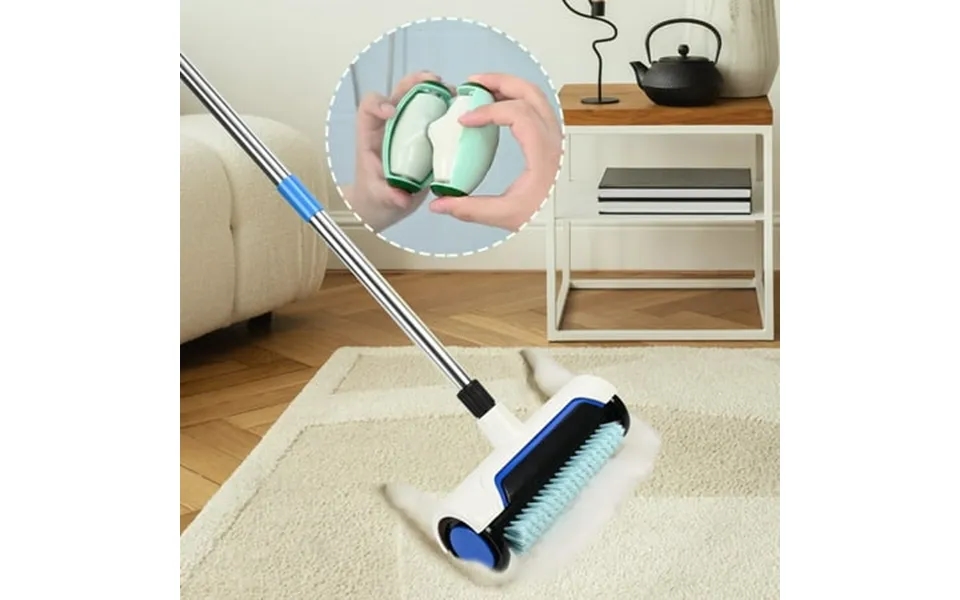 Ikfashoni Carpet Cleaning Brush With Roller Dehairer Pet Hair Remover For Rug