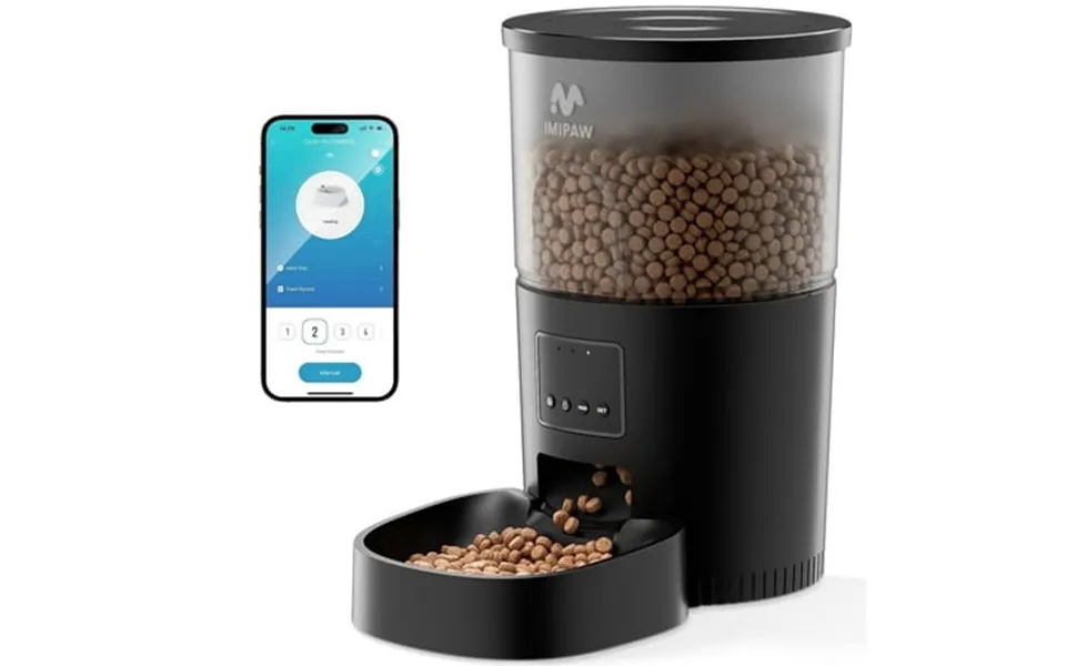 Imipaw Wifi Automatic Cat Feeders 3l Food Dispenser Timer Smart Pet Feeder With Over 180-day Battery Life