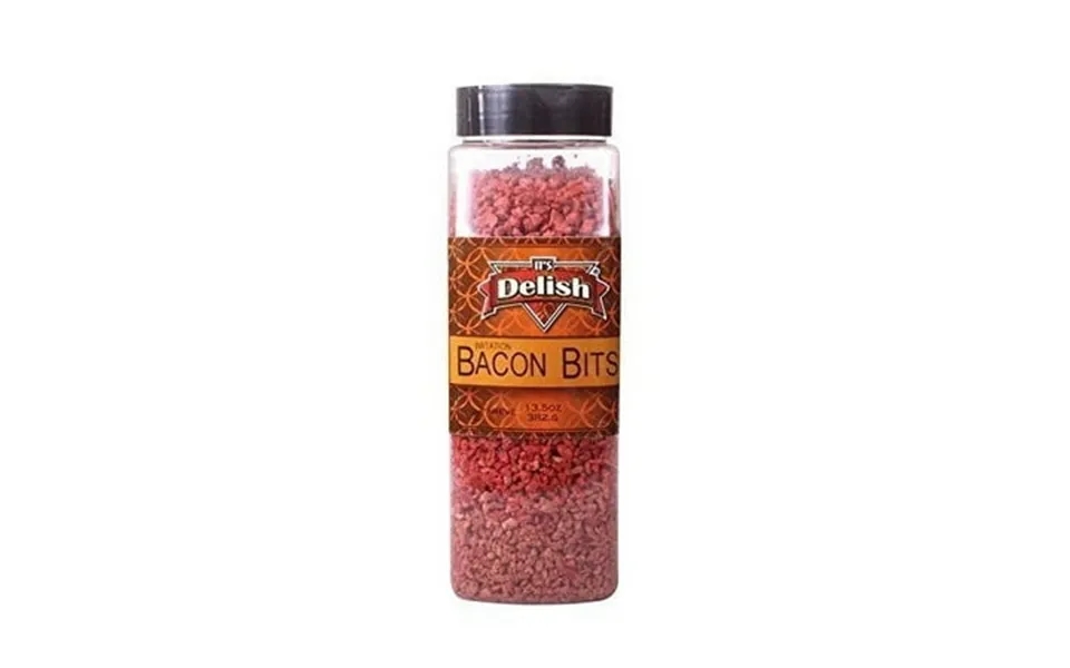 Imitation Bacon Bits By Its Delish Large Restaurant Size 13.50 Oz Jar