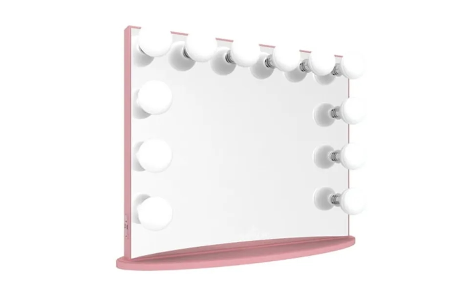 Impressions Vanity Hollywood Glow Plus Vanity Mirror With Lights And Detachable Base Light Pink