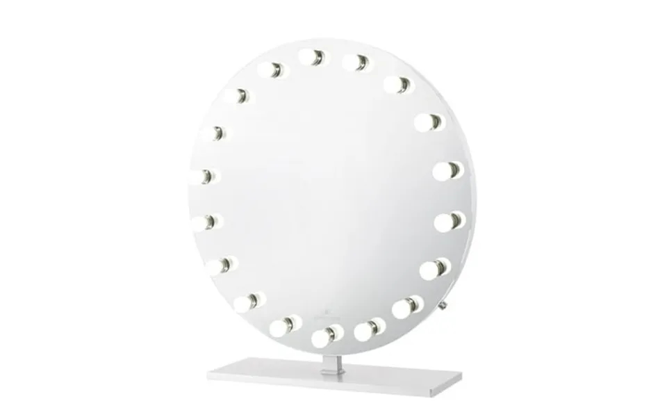Impressions Vanity Monarch Pro Led Makeup Mirror Tabletop With Led Globe Bulbs Silver