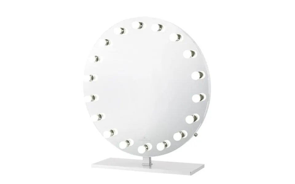 Impressions Vanity Monarch Pro Led Makeup Mirror Tabletop With Led Globe Bulbs Silver