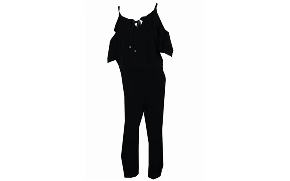 Inc International Concepts Womens Plus Size Black Ruffled Wide-leg Jumpsuit 0x