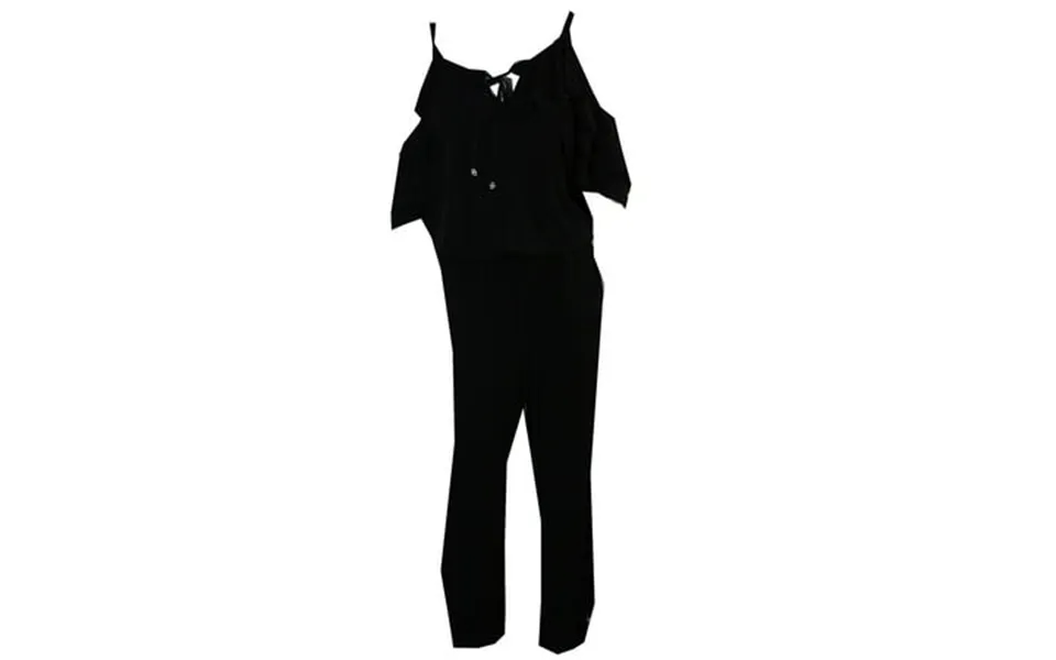 Inc International Concepts Womens Plus Size Black Ruffled Wide-leg Jumpsuit 0x