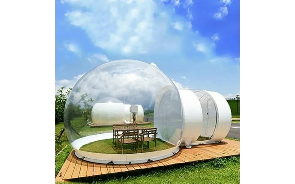 Inflatable Commercial Grade One Room Pvc Clear Eco Dome Camp Bubble Tent Blower 300w