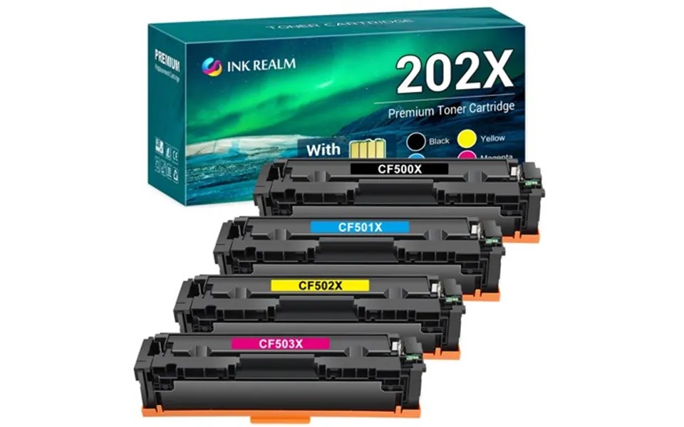 Ink Realm Compatible Toner Cartridge Replacement For Hp 202a Cf500x Cf500a 202x High Yield Cf501x Cf502xlaserjet Pro M25
