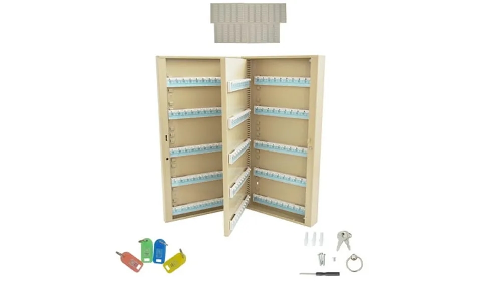 Intbuying 200 Hooks Key Lock Box Safe Wall Mount Holder Cabinet Key Organizer