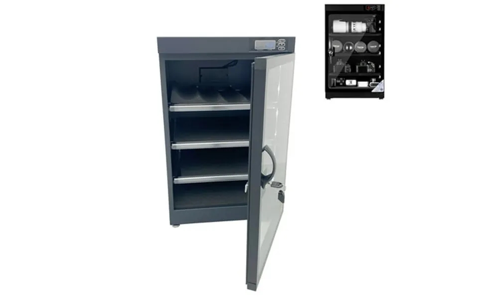 Intbuying Camera Lens Dehumidifying Dry Box Cabinet Fully Automatic 80l 4 Layers Black