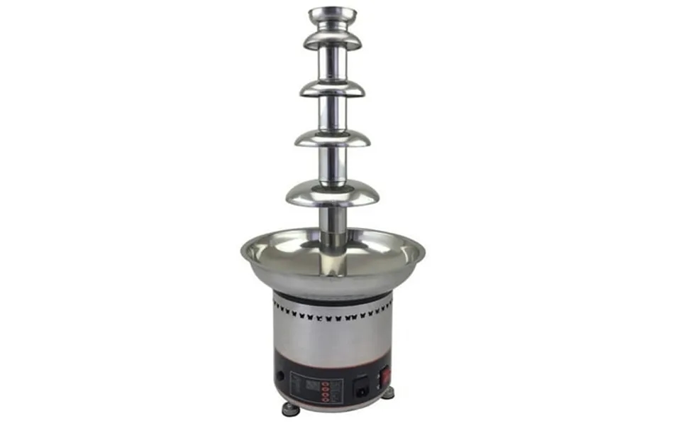 Intbuying Electric 5-tiers Chocolate Waterfall Fondue Fountain For Party Wedding Birthday With Digital Display 110v