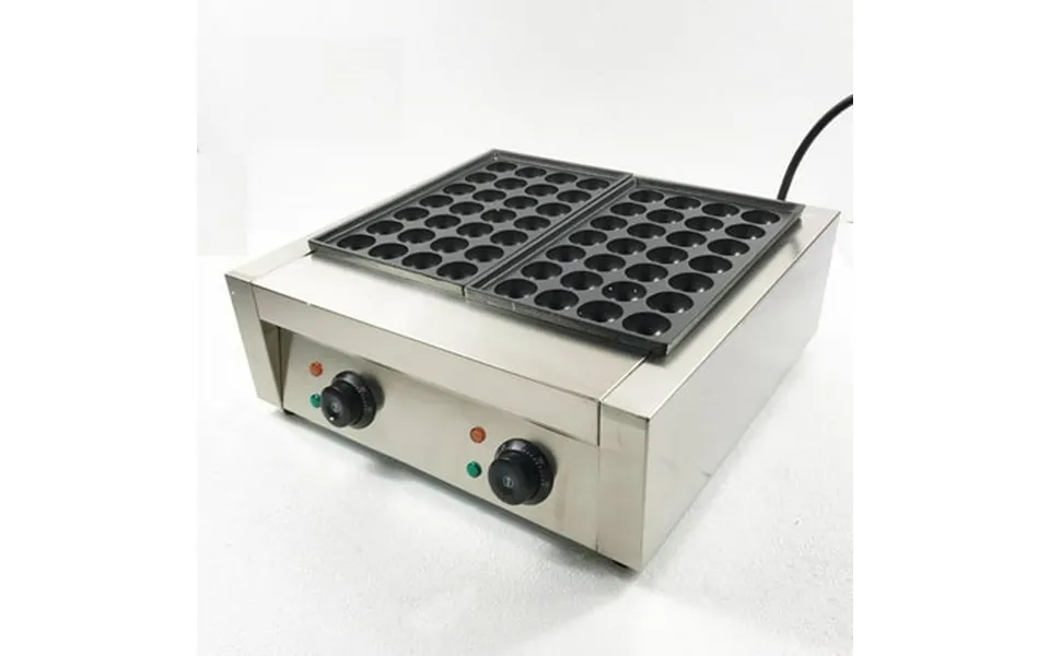 Intbuying Electric 56pcs Takoyaki Maker Commercial Dual Plate Octopus Cluster Takoyaki Machine Fish Ball Grill 220v