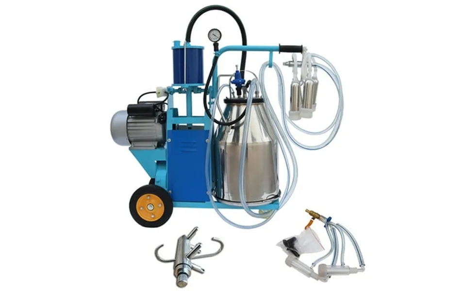 Intbuying Electric Cow And Goat Piston Milking Machine With 25l Stainless Steel Bucket
