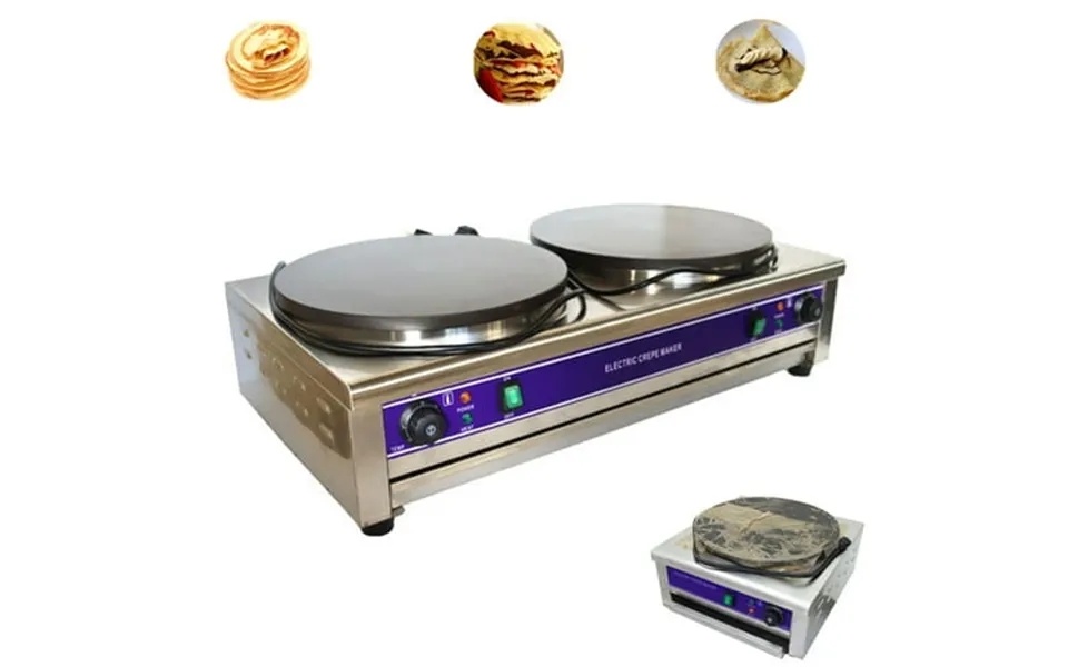 Intbuying Electric Crepe Maker Nonstick Pancake Making Machine