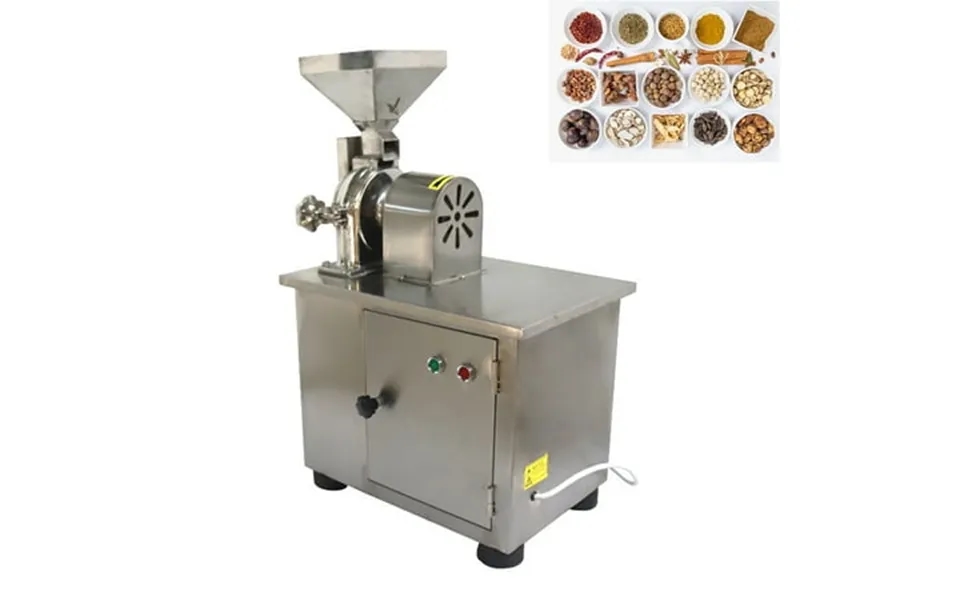 Intbuying Electric Grain Mill Food Grinding Machine With 80 Mesh For Dry Grain Herb