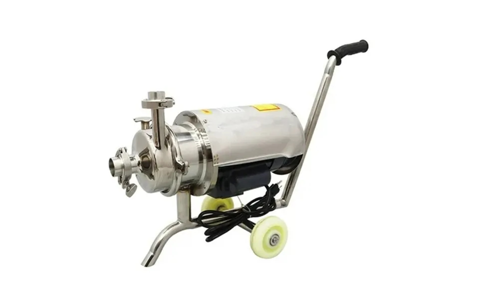 Intbuying Food Grade Centrifugal Pump Portable Movable Sanitary Beverage Pump 3 Ton Without Switch Stainless Steel