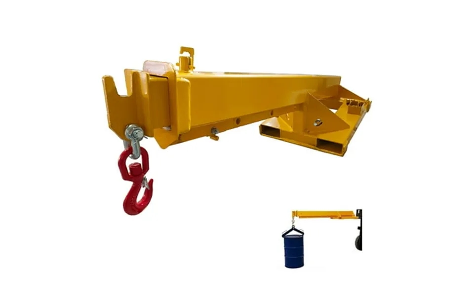 Intbuying Forklift Crane Lifting Hoist Truss Jib Boom Hook 2t Capacity 67-110in Adjust