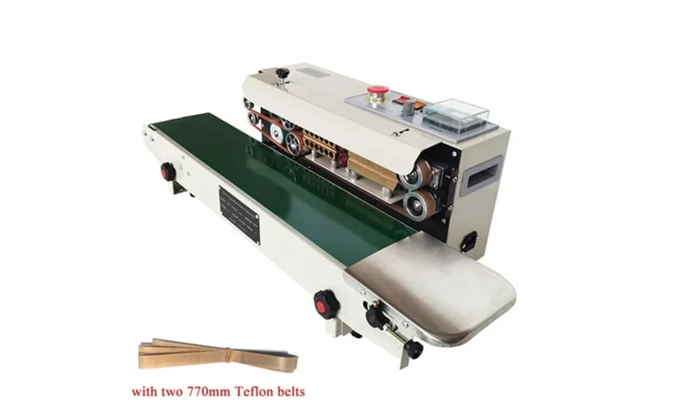 Intbuying Horizontal Auto Sealer Pvc Bag Continuous Sealing Machine Digital Display With 770mm Teflon Belts