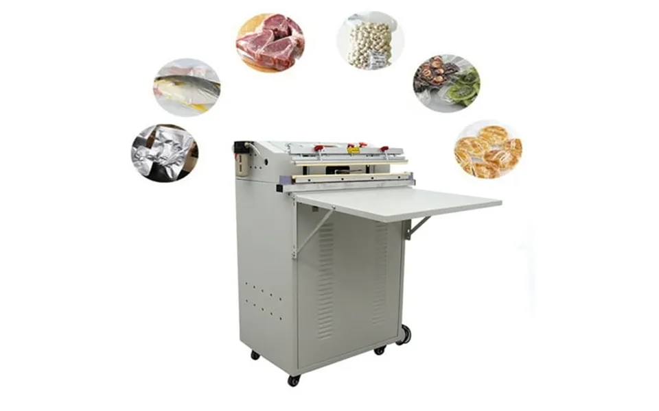 Intbuying Outside Pumping Vacuum Sealer Plastic Aluminum Foil Bag Sealing Packaging Sealer Antirust Spraying White
