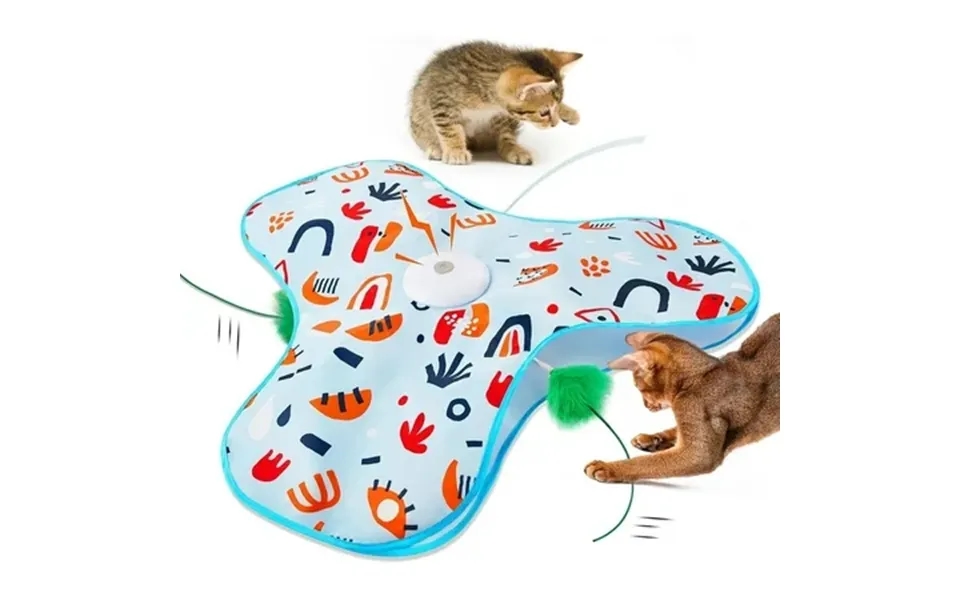 Interactive Cat Toy With Hidden Feather Rechargeable Touch Activated Toy With Realistic Mouse Sounds Ideal Motion Toy Fo