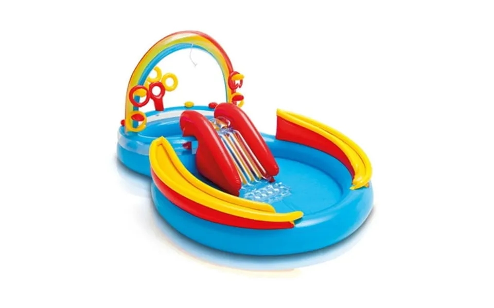 Intex Inflatable Kids Rainbow Ring Water Play Center 57453ep