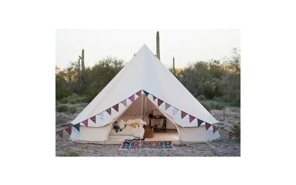 Intsupermai 12-person Outside Bell Tent With Mosquito Screen Door