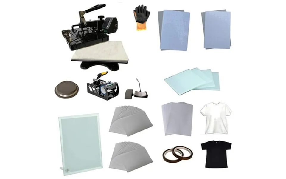 Intsupermai 5in1 Heat Press Machine Digital Multifunction Transfer Machine T-shirt Transfer Paper Jigsaw Puzzle Glass Fr