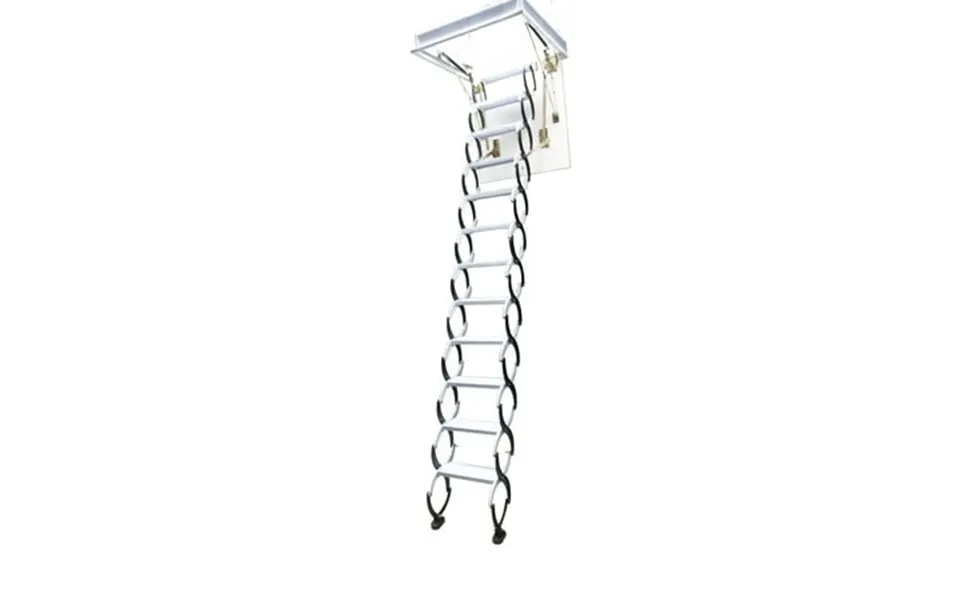 Intsupermai Ceiling Pull Down Folding Loft Stairs Attic Telescoping Ladder Carbon Steel