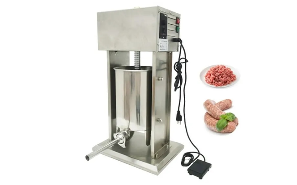 Intsupermai Electric Sausage Stuffer 10l 22lbs Capacity Stainless Steel Sausage Filler With 4 Sausage Tubes