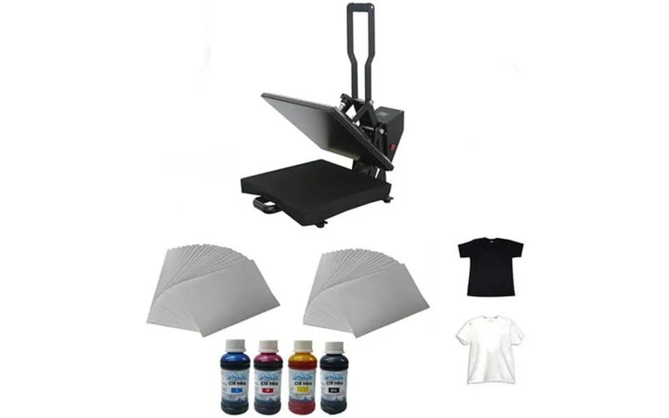 Intsupermai Manual 15x15inch Flat Heat Press Machine Ink T-shirt Transfer Paper Kit For T-shirts Mouse Pad Puzzle Transf