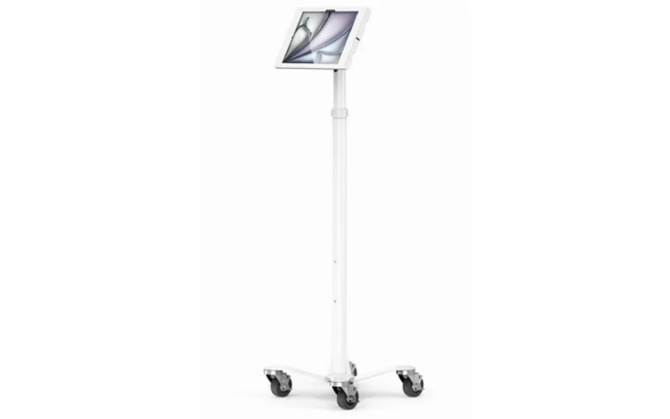Ipad Air M2 & M3 13 Apex Enclosure Rolling Cart - Rise Freedom White