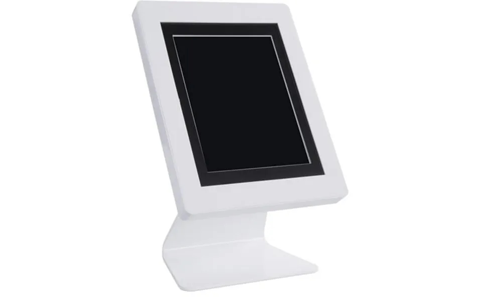 Ipad Counter Stand Tabletop Holder Hidden Home Button Ipad 2-4 And Air White Abs Plastic And Aluminum Ipglxctrb2