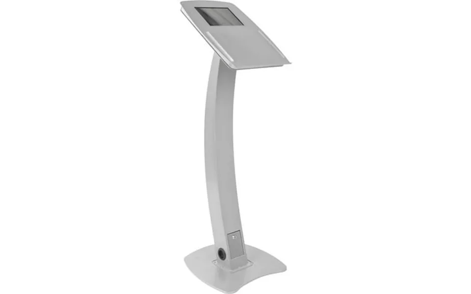Ipad Lectern Stand For Floor Hinged Enclosure Fits Ipad Generations 2-4 And Air Aluminum & Steel Silver Steel Ippdkt2bsv