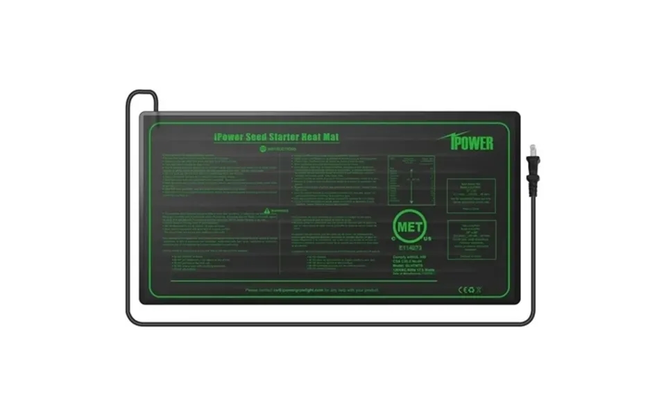 Ipower 10 X 20 Seeding Heat Mat Upgraded Carbon Film Indoor Warm Hydroponic Plant Germination Starting Pad Durable Water