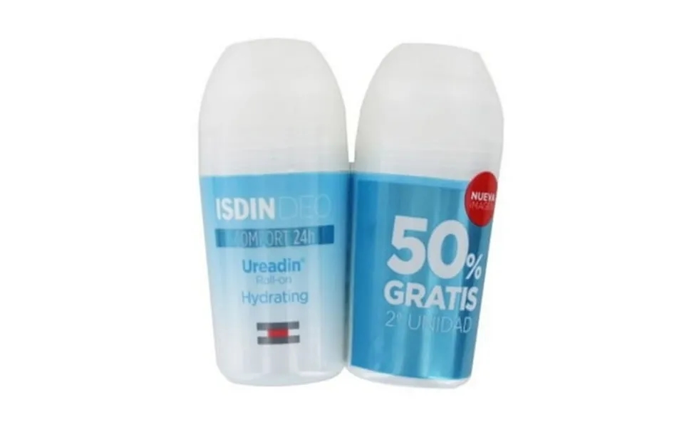 Isdin Ureadin Moisturizing Roll-on Deodorant 2 X 50ml Gentle Hydrating Deodorant For Sensitive Skin