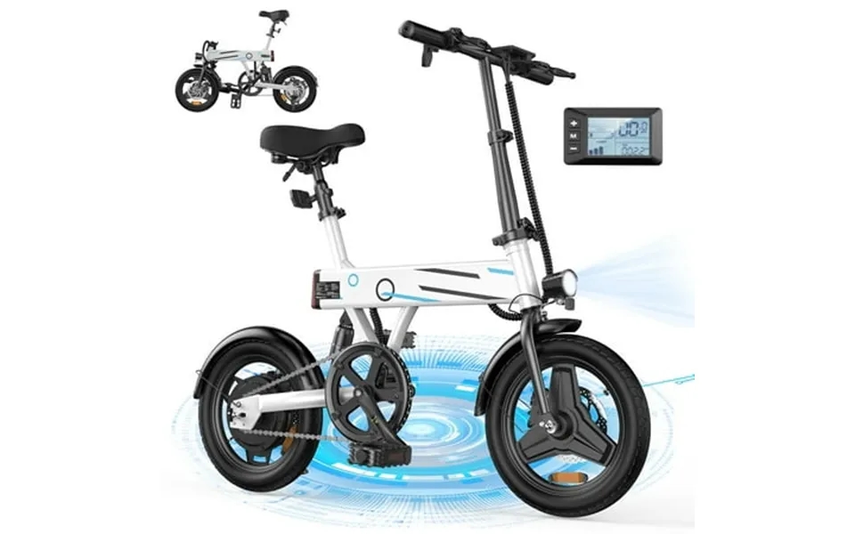 Isinwheel Eb1-pro 14 Foldable Electric Bicycle For Adults 500w 36v 7