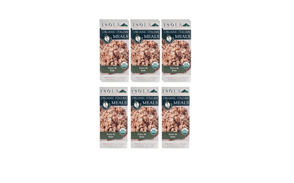 Isola Italian Premium Farro & Kale 5 Minute Organic Meal-6 Pack