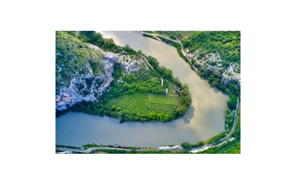 Italy-adige River Bend And Vineyards By Michele Molinari 24 X 18